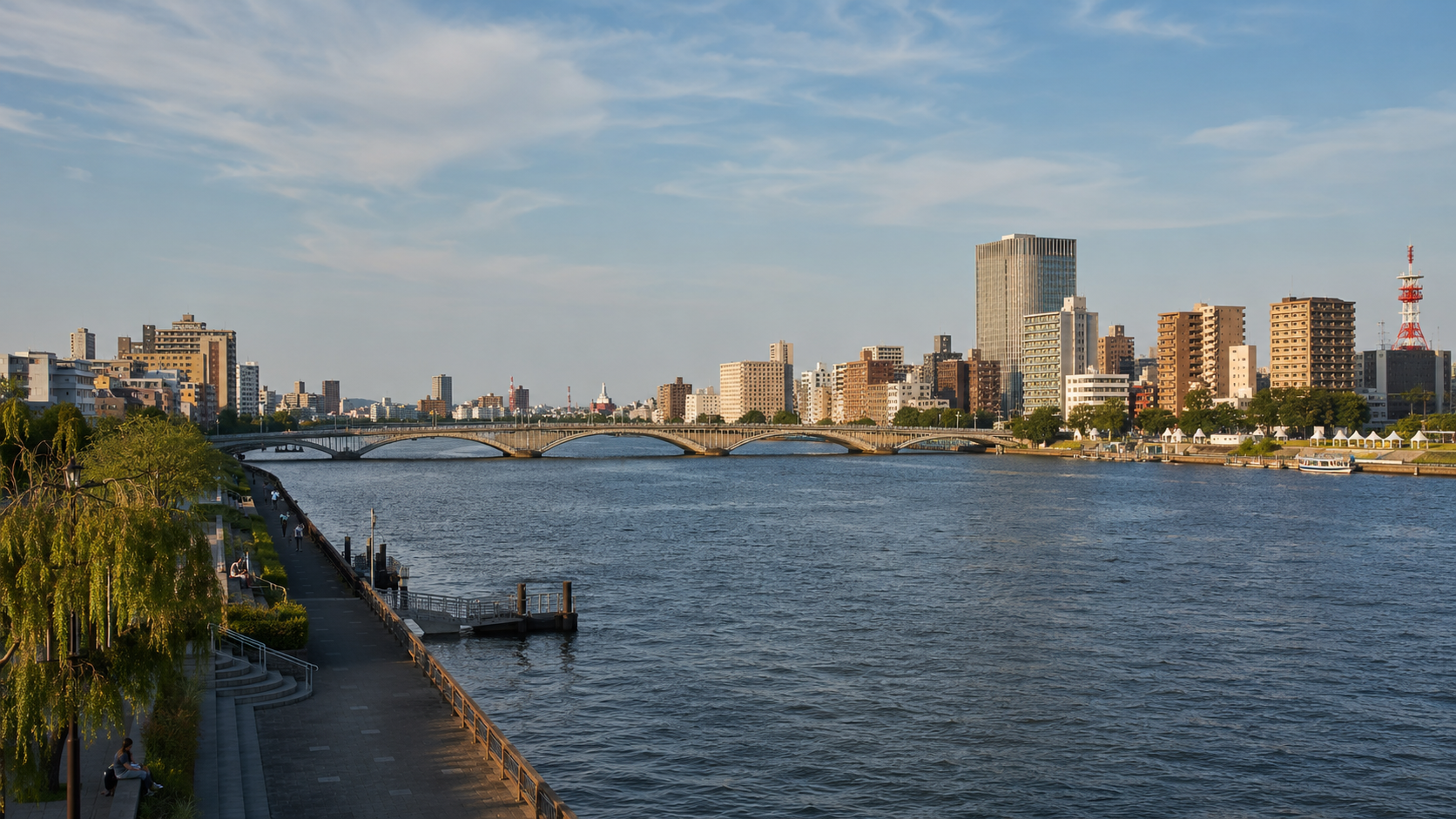 It feels good reaching a larger city
